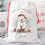 Personalised Polar Bear Christmas Sack, thumbnail 1 of 2