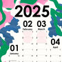 2025 Botanical Design Wall Planner, Portrait Calendar, thumbnail 3 of 5