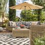 Beige Garden Parasol Umbrella With Air Vent For Patio, thumbnail 3 of 7