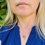 The En Pointe Pyrite Gemstone Necklace, Gold, thumbnail 8 of 12