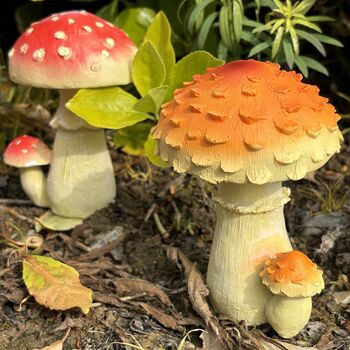 Set Of Four Mushroom Garden Decorations, 7 of 8