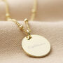 Personalised 9ct Gold December Birthstone Necklace, thumbnail 7 of 12