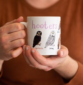 'Hooters' Ceramic Bird Mug, 2 of 7