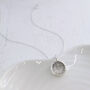 Silver Fingerprint Soft Circle Charm, thumbnail 2 of 7