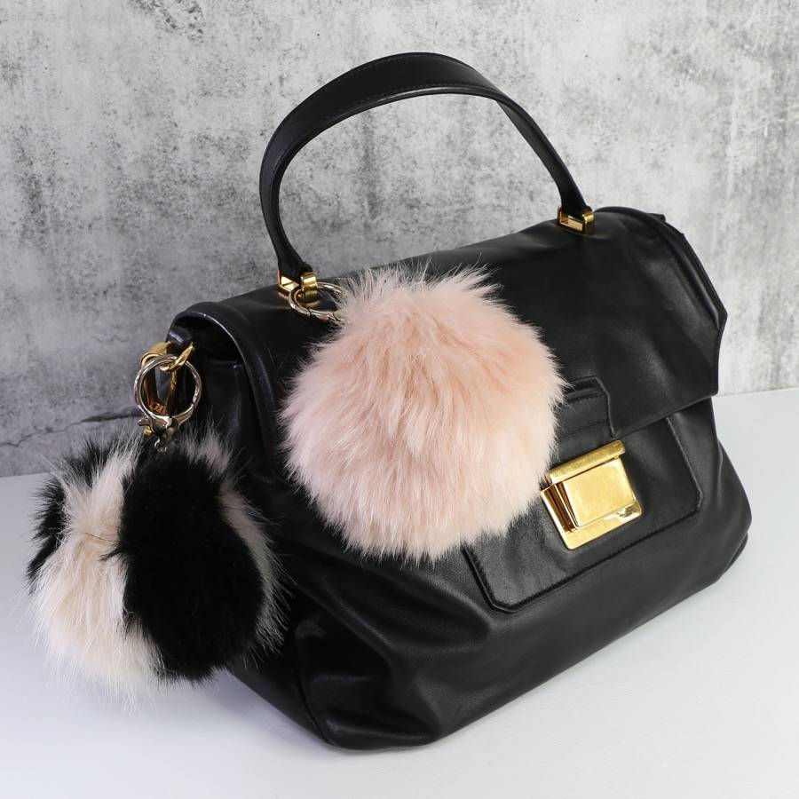 fluffy bag charm or keyring by lisa angel