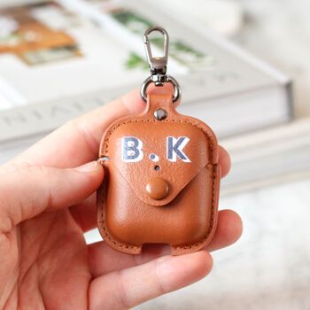 Personalised Air Pods Soft Faux Leather Case Gift, 4 of 7
