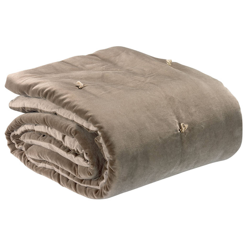 Knotted Velvet Throw In Assorted Colours By Idyll Home ...