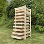 Traditional 10 Drawer Wooden Apple Storage Racks Set Of Two, thumbnail 3 of 7