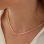 Handmade Rope Braided Sterling Silver Beaded Necklace, thumbnail 3 of 12
