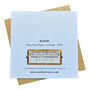 Celebration Delphinium Bloom Greetings Card, thumbnail 2 of 4