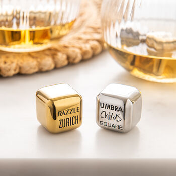 Personalised Steel Ice Cubes 40th Birthday Gift, 10 of 12