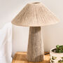 Natural Jute Rope Tapered Mushroom Table Lamp, thumbnail 4 of 4