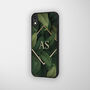 iPhone Case Personalised Art Deco Leaves, thumbnail 3 of 4