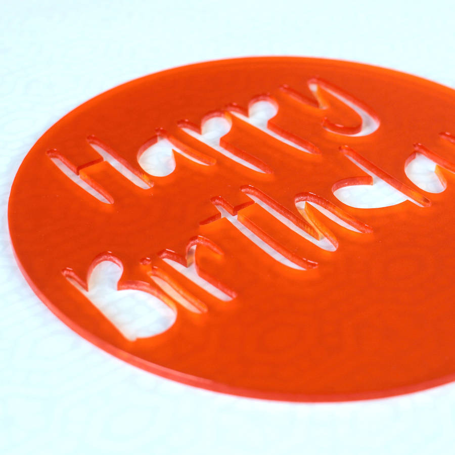 Happy Birthday Cake Stencil By Rocket And Fox Notonthehighstreet