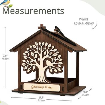 Personalised In Loving Memory Bird Feeder, 6 of 11