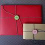 'Love Heart' Personalised Coloured Leather Guest Book, thumbnail 8 of 9