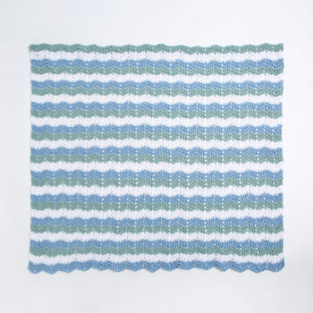 Wavy Cotton Crochet Baby Blanket Kit, 4 of 9