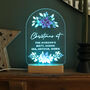 Personalised Christmas Poinsettia Wooden Based LED Christmas Light, thumbnail 10 of 12