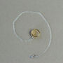 Sterling Silver Necklace With Handmade Ceramic, Glass And Gold Pendant, thumbnail 5 of 7