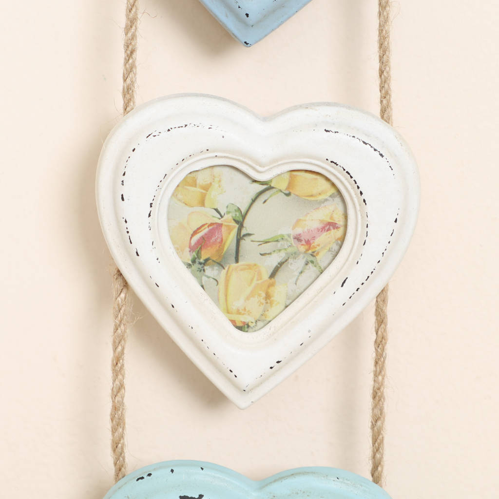 Forever Family Set Of Three Hanging Heart Photo Frames By Dibor