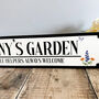 Personalised Floral Garden Sign For Home Decoration, thumbnail 4 of 5