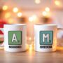 Personalised Scrabble Style Initial Mug, thumbnail 1 of 3