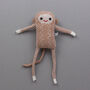Knitted Lambswool Baby Monkey, thumbnail 6 of 10
