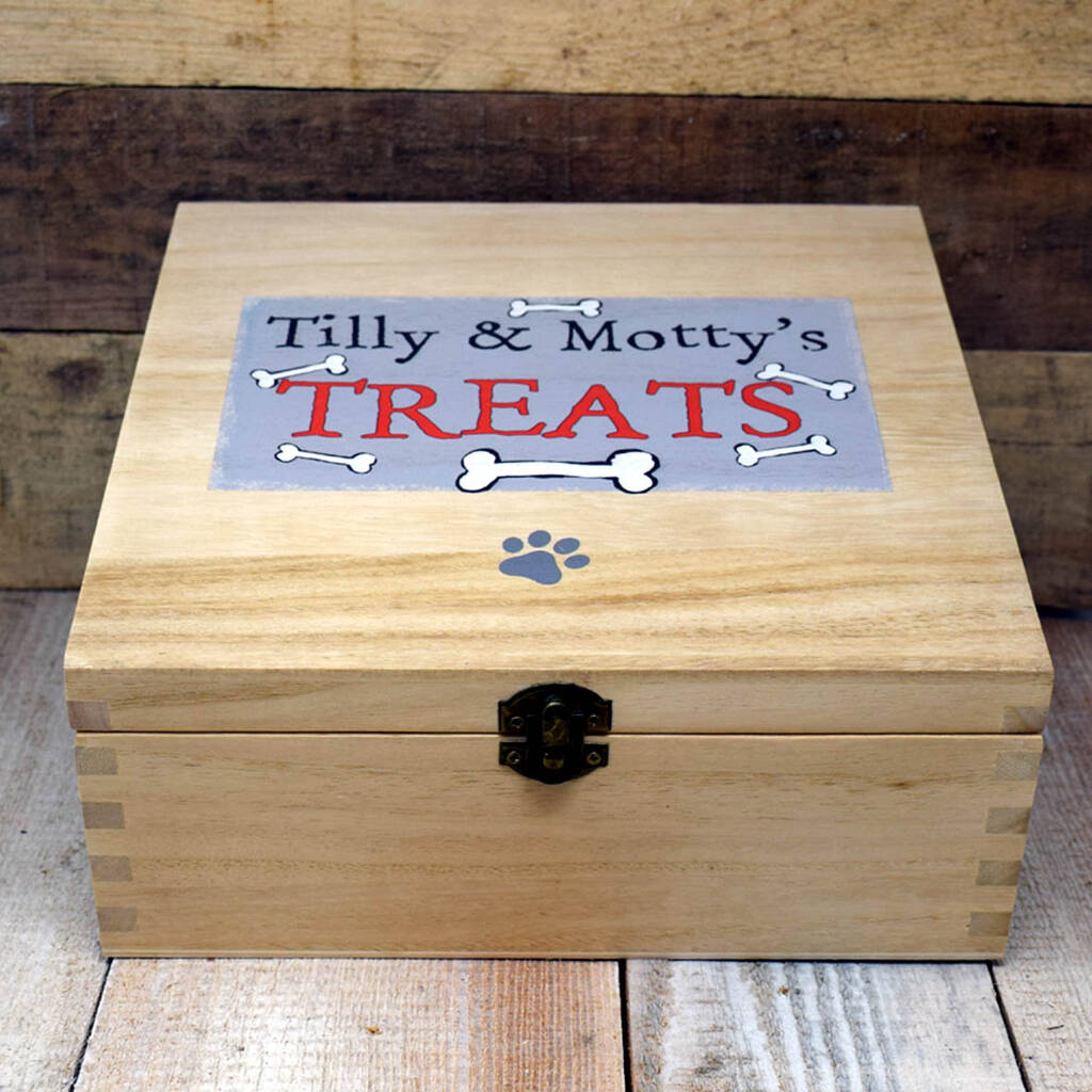 Personalised Dog Treat Box