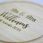 Personalised Round Wooden Chopping Board, thumbnail 2 of 4