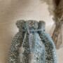 Light Blue Handcrafted Mirror Potli Bag, thumbnail 3 of 10