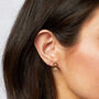 Sterling Silver Daisy Gemstone Drop Earrings, thumbnail 2 of 12