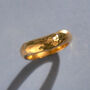 Molten Textured Gold Waterproof Ring, thumbnail 1 of 5