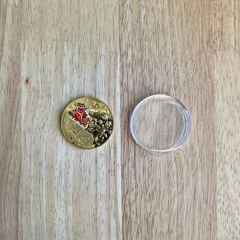 Christmas Wish Coin, Gold Plated Commemorative Coin, 6 of 8