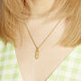 Gold Plated Bust Necklace, thumbnail 5 of 7