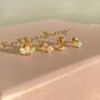 14k Solid Gold Opal Tear Drop Labret Earring, thumbnail 7 of 7