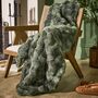 Sage Luxe Faux Fur Throw, thumbnail 1 of 4