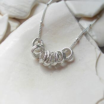 Sterling Silver Reels Necklace, 2 of 6