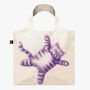 Loqi Flying Purr Ple Cat Recycled Bag, thumbnail 1 of 2