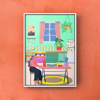 Fun Pop Art Kitchen Print For Foodies, 2 of 3