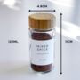Glass Storage Jar For Herbs And Spices Bamboo Lid, thumbnail 2 of 11