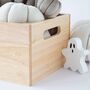 Personalised Wooden Three Ghost Halloween Movie Crate, thumbnail 3 of 3
