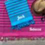 Personalised Beach Towel, Carrier Strap, thumbnail 4 of 9
