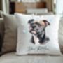 Personalised Staffordshire Bull Terrier Hearts Cushion Cover, thumbnail 2 of 2