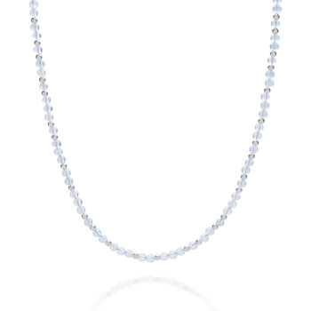 Jewel Bead Aquamarine Necklace Sterling Silver, 2 of 4