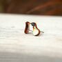 Inky Penguin Birch Hypoallergenic Tiny Stud Earrings, thumbnail 2 of 9