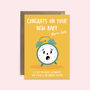 Congrats On Your New Baby Alarm Clock Funny Card, thumbnail 3 of 4