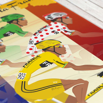 Tour De France Jerseys Art Print, 5 of 9
