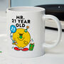 Novelty Mr 21 Year Old 11oz Birthday Gift Mug, thumbnail 1 of 3