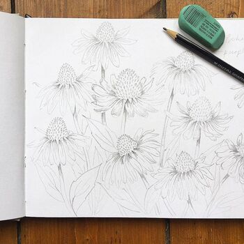 Personalised A4 Woven Cloth Artist's Sketchbook, 6 of 8