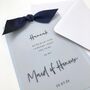 Vellum Bow Will You Be My Maid Of Honour Card, thumbnail 1 of 9
